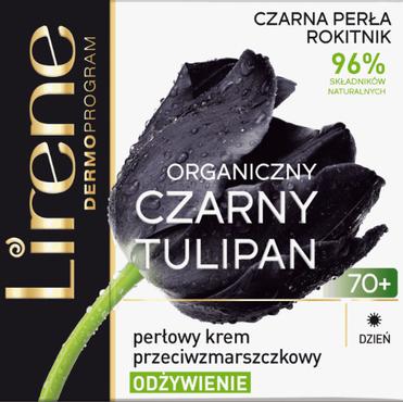 LIRENE -  LIRENE Czarny Tulipan perłowy krem przeciwzmarszczkowy na dzień odżywienie, 70+ 50 ml